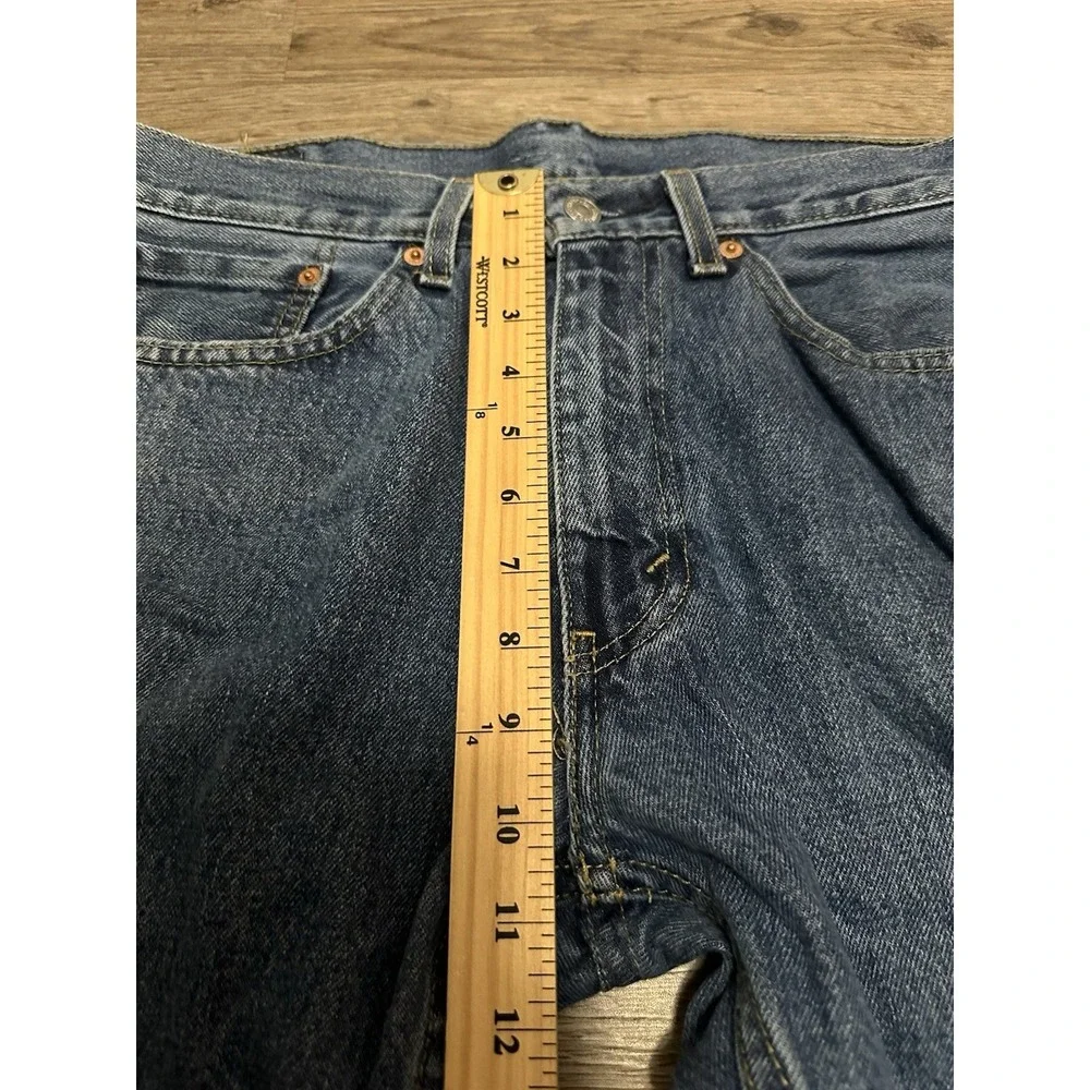 Levis 505 Jeans‎ Mens 32x32 Blue Regular Straight Mid Rise Medium Wash